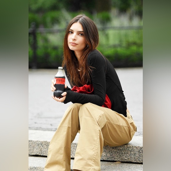 IAMGIA JORDAN CARGO 90’S Y2K MILITARY UTILITY TAN KHAKI FLARE LEG PANTS - Picture 8 of 10